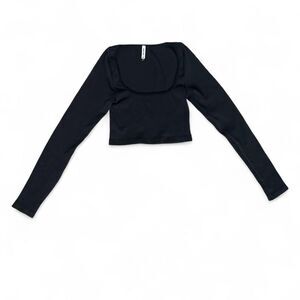 Aritzia long sleeve Black Crop-top
